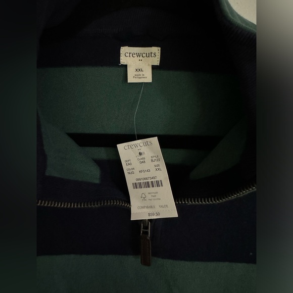 CREWCUTS  STRIPED SUEDED JERSEY - Picture 4 of 5